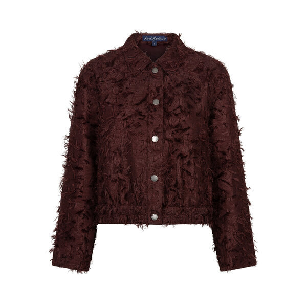 Red Button Bomber Fringes 
