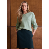 Street One Cosy Puffy Sleeve Sweat Eucalyptus Green Melange