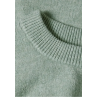 Street One Cosy Puffy Sleeve Sweat Eucalyptus Green Melange
