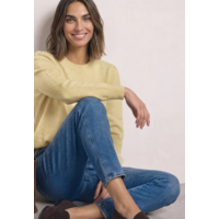 Street One Cosy Puffy Sleeve Sweat Sunbeam Yellow Melange