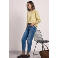 Street One Cosy Puffy Sleeve Sweat Sunbeam Yellow Melange