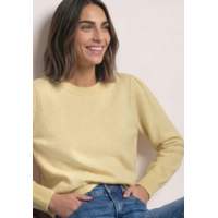 Street One Cosy Puffy Sleeve Sweat Sunbeam Yellow Melange