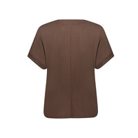 Geisha Shirt with Rib Brown