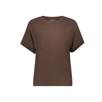Geisha Shirt with Rib Brown