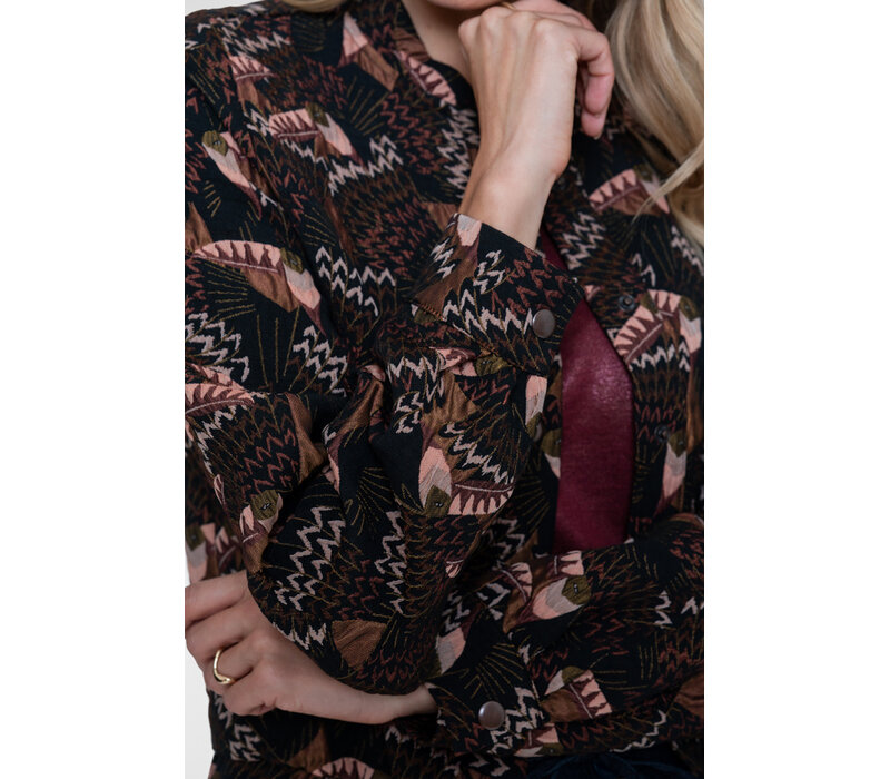 Geisha Jacket Black Coral