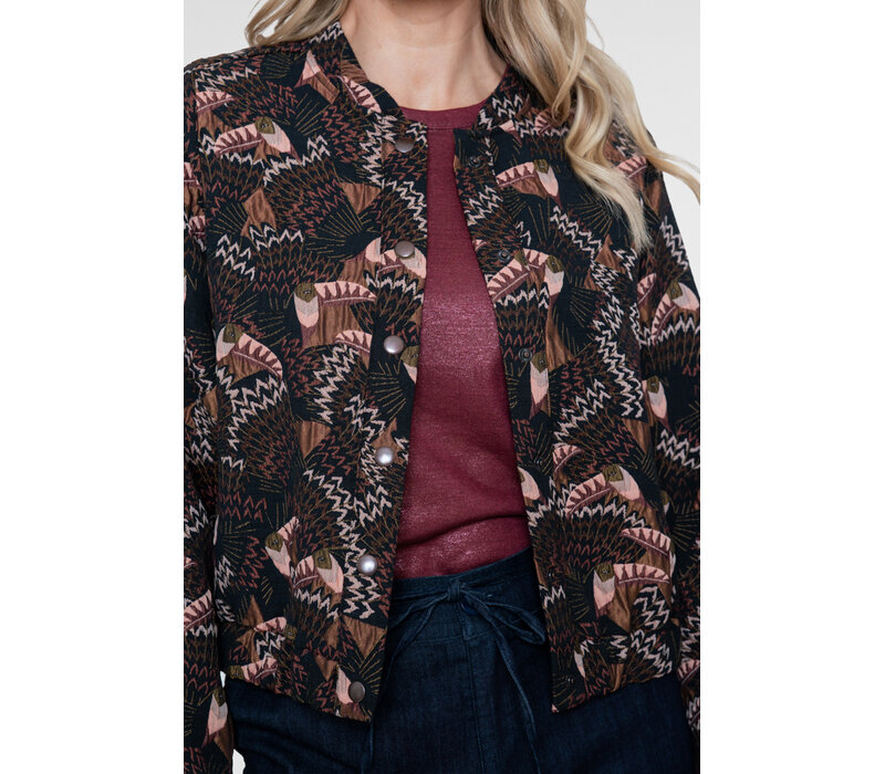 Geisha Jacket Black Coral