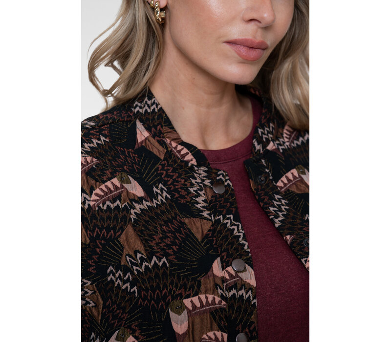 Geisha Jacket Black Coral