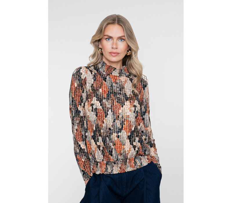 Geisha Top Smock Jersey Black