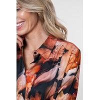 Geisha Blouse Brique Black