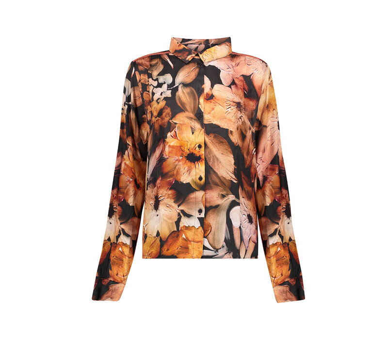Geisha Blouse Brique Black