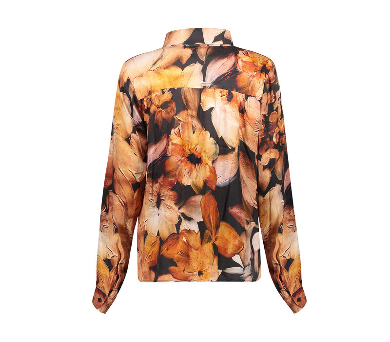 Geisha Blouse Brique Black