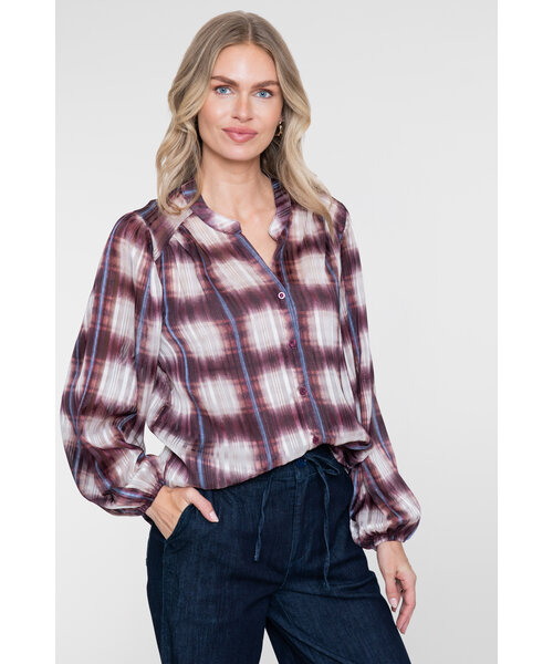 Geisha Geisha Blouse Check Lurex