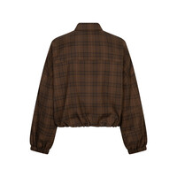 Red Button Avy Check Brown Blue