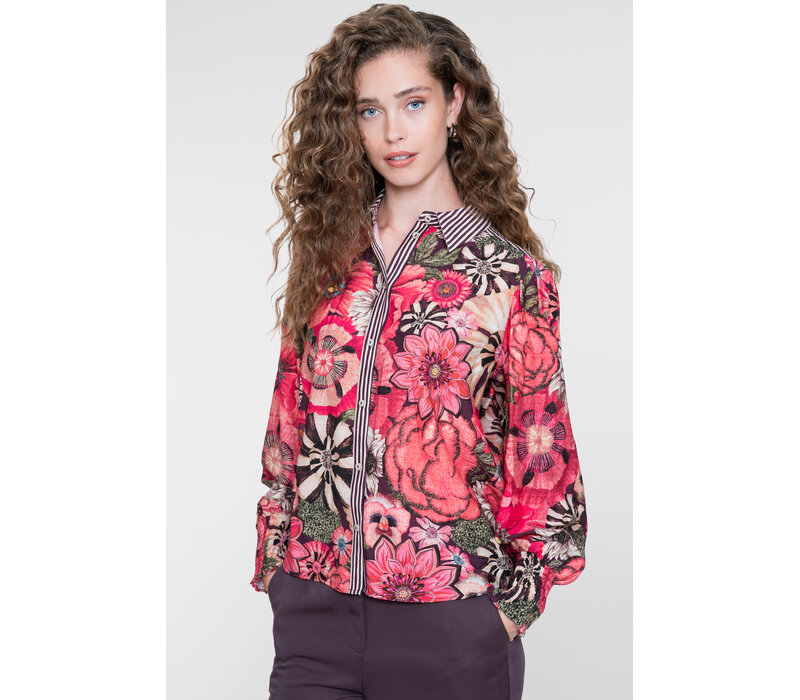 Geisha Blouse Plum Purple Pink