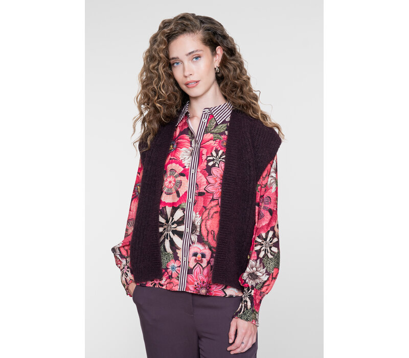 Geisha Blouse Plum Purple Pink