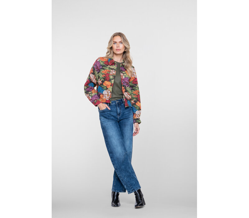 Geisha Jeans Barrel Mid Blue Denim