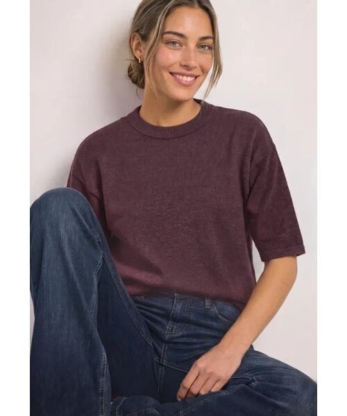 StreetOne Street One 3/4 Sleeve Basic Sweater