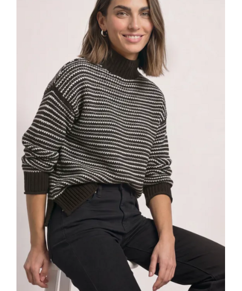 Street One Street One Velvet Sweater Striped