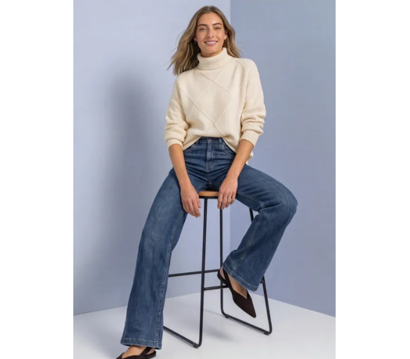 Street One Cosy Structure Sweater Pure Beige