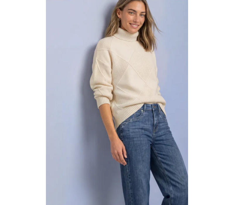 Street One Cosy Structure Sweater Pure Beige
