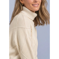 Street One Cosy Structure Sweater Pure Beige