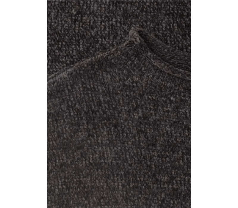 Street One Chenille Sweater Black Coffee