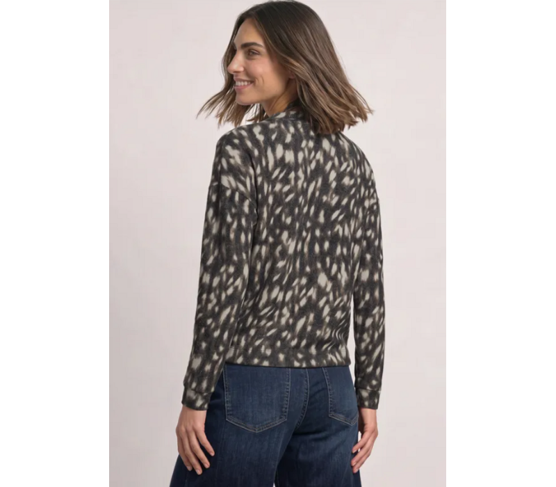 Street One Printed Soft Shirt Black