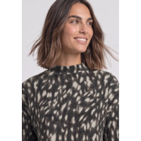 Street One Printed Soft Shirt Black