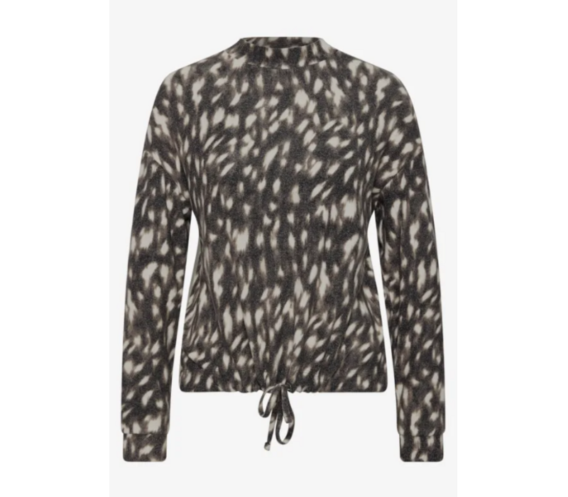 Street One Printed Soft Shirt Black