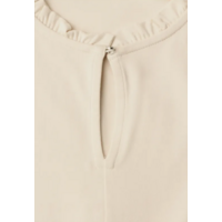 Street One Frill Neck Basic Shirt Pure Beige