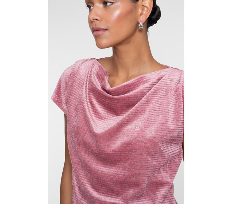 Geisha Blouse Pink Lurex