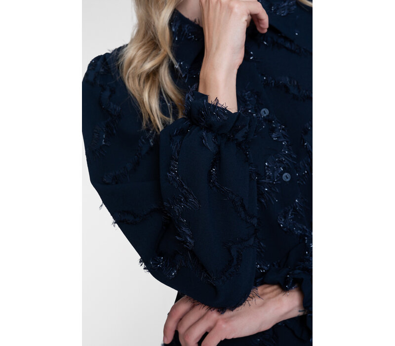 Geisha Blouse Dark Blue