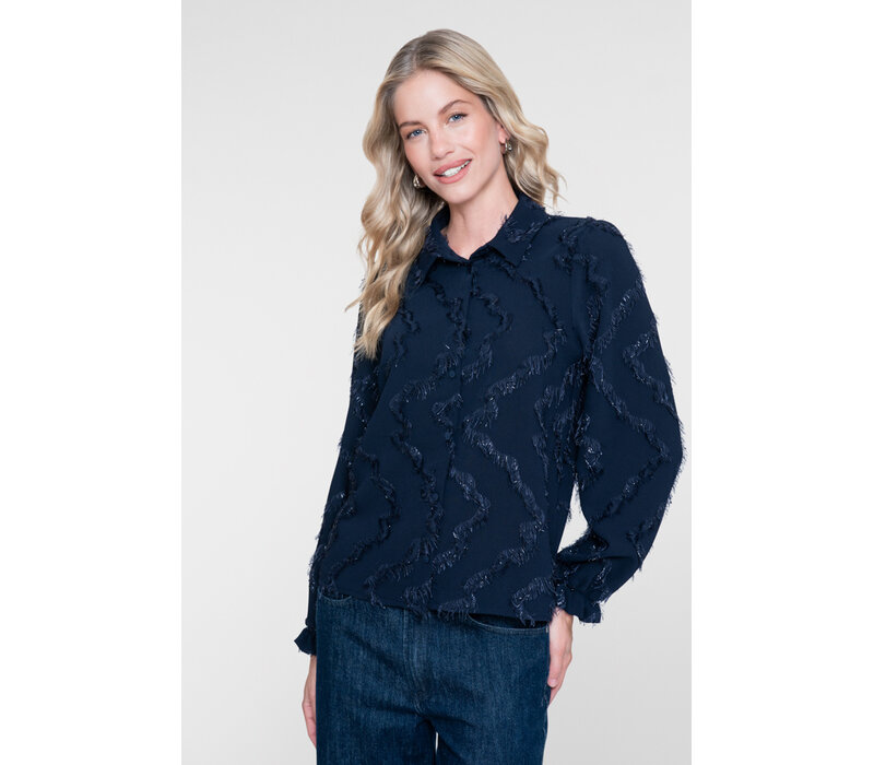 Geisha Blouse Dark Blue