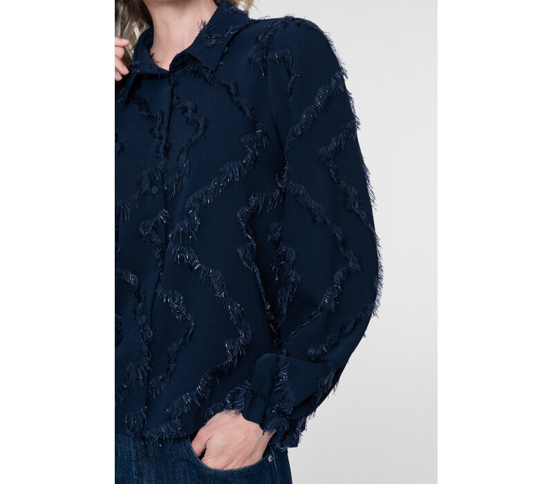 Geisha Blouse Dark Blue