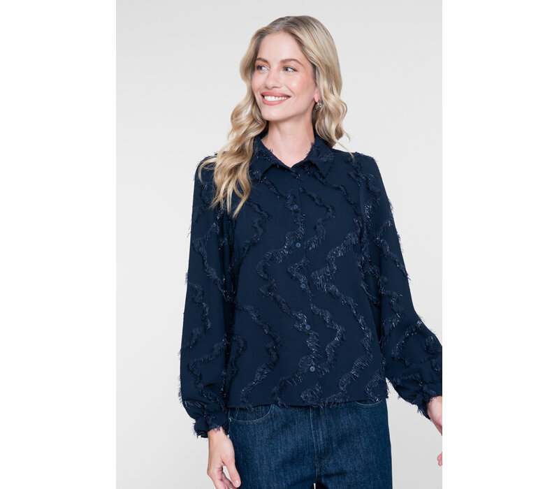 Geisha Blouse Dark Blue