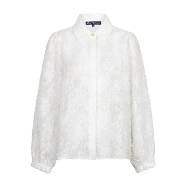 Red Button Blouse Fringes 