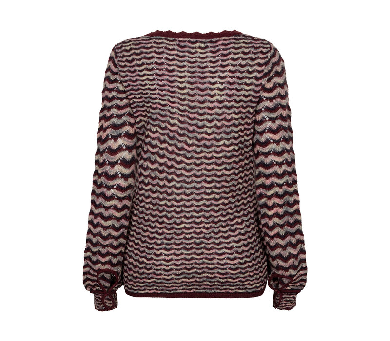 Red Button Fanny Boho Darkberry