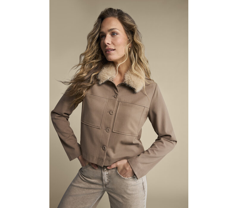 Red Button Colette & Belt Washed Twill Color L33 Truffle