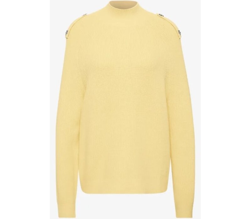 Street One Sweater with Button Detail Sunbeam Yellow