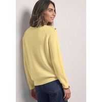 Street One Sweater with Button Detail Sunbeam Yellow