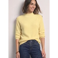 Street One Sweater with Button Detail Sunbeam Yellow