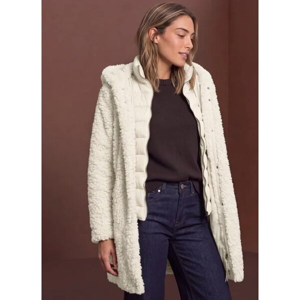 Street One Teddy Coat with Hoody 