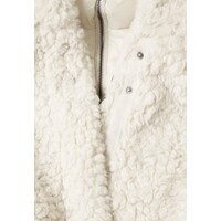 Street One Teddy Coat with Hoody Smooth Stone Sand