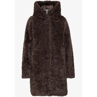 Street One Teddy Coat with Hoody Auburn Brown