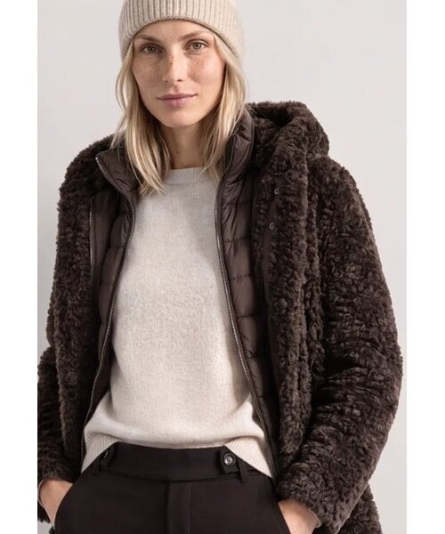 Street One Street One Teddy Coat with Hoody