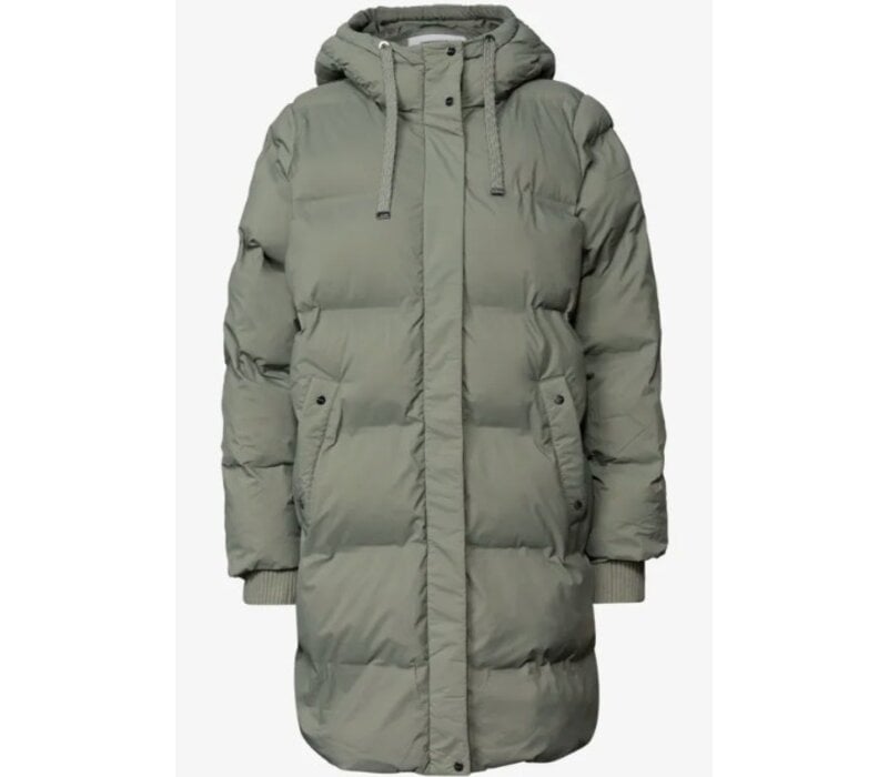 Street One Long Padded Jacket Somber Green