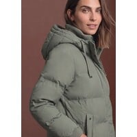 Street One Long Padded Jacket Somber Green
