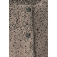 Street One Fluffy Short Jacquard Cardigan Sanded Amber