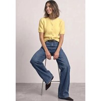 Street One Fluffy Short Sleeve Cardigan Sunbeam Yellow