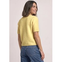 Street One Fluffy Short Sleeve Cardigan Sunbeam Yellow